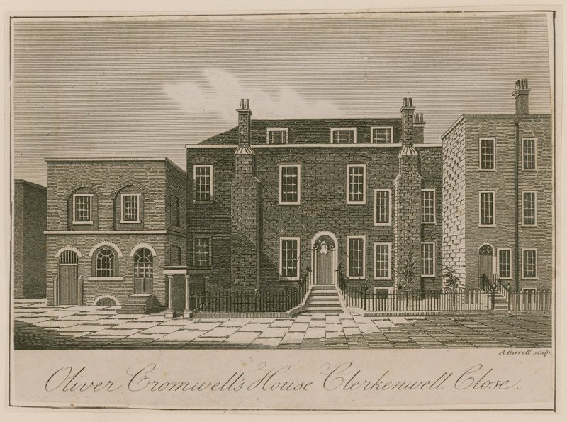 Haus von Oliver Cromwell, Clerkenwell Close, London von English School