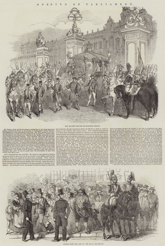 Eröffnung des Parlaments von English School