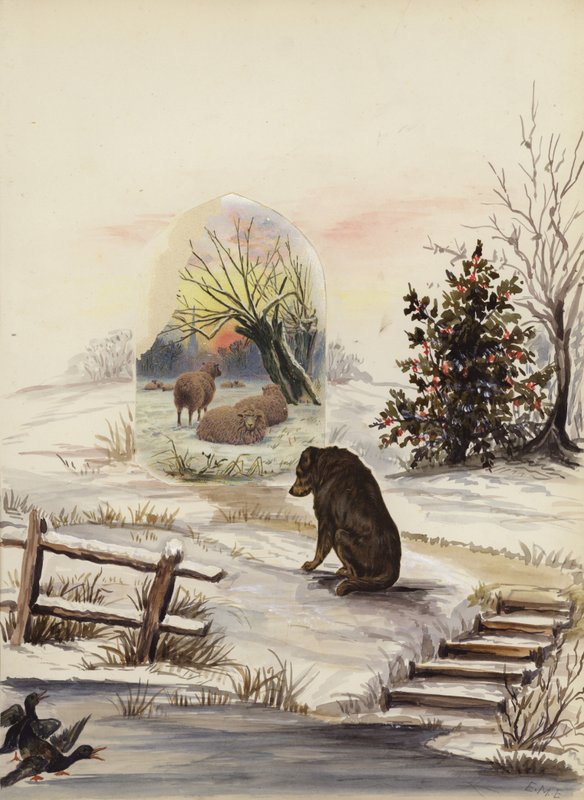 Seite aus einem spätviktorianischen Sammelalbum von English School