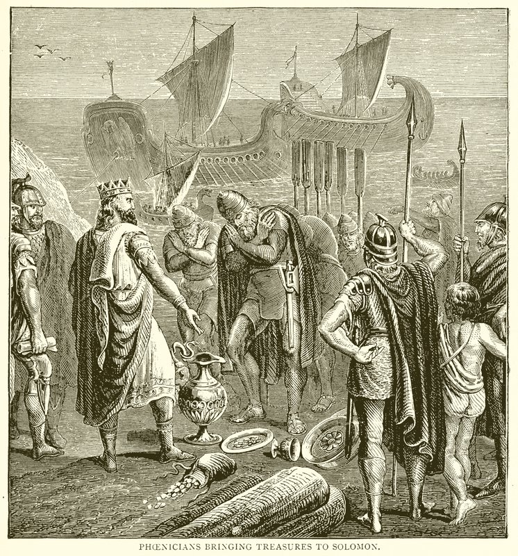 Phönizier bringen Schätze zu Salomo von English School