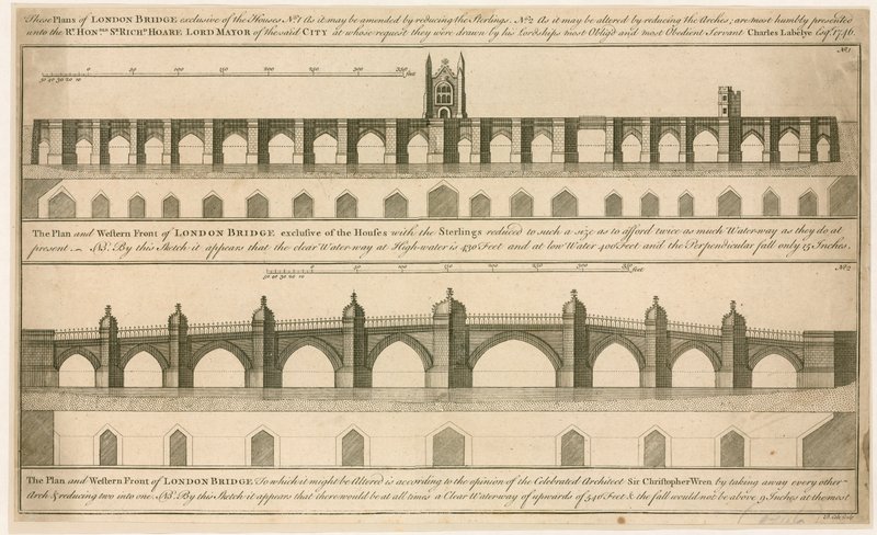 Pläne für die neue London Bridge von English School