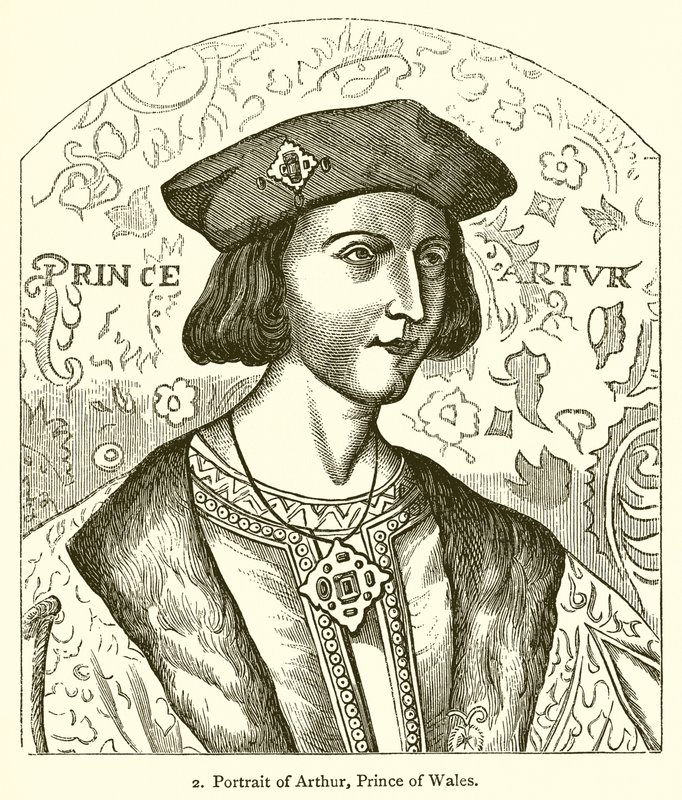 Porträt von Arthur, Prinz von Wales von English School
