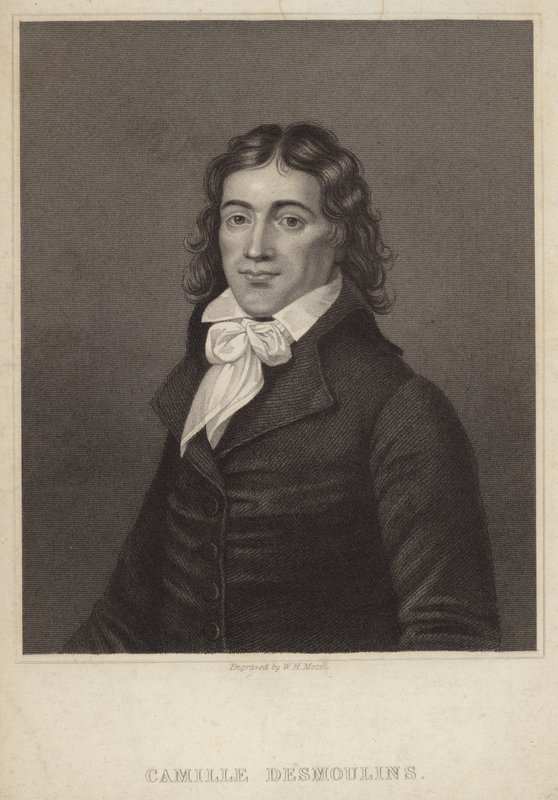 Porträt von Camille Desmoulins von English School
