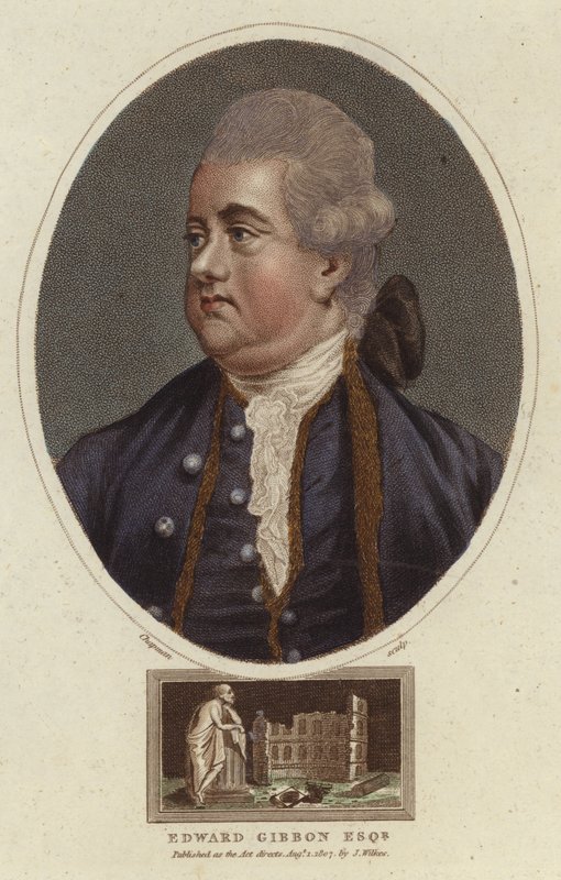 Porträt von Edward Gibbon von English School