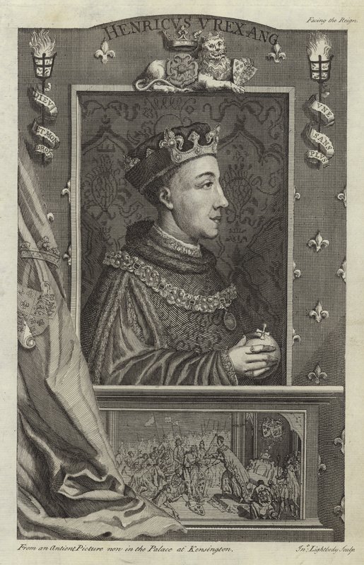 Porträt von Heinrich V. von England von English School
