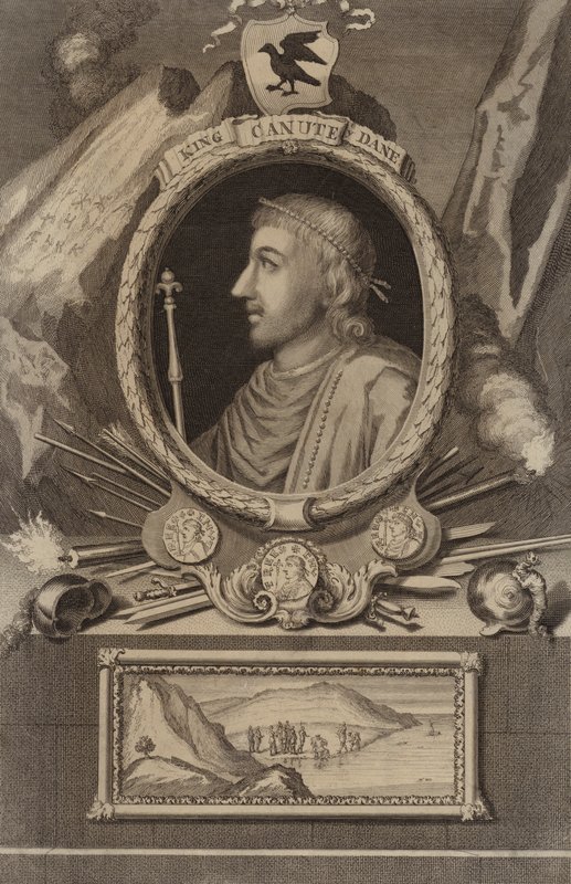 Porträt von König Knut von English School