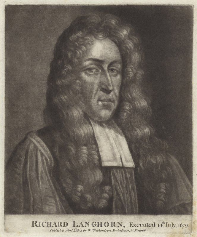 Porträt von Richard Langhorne von English School