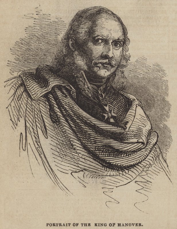Porträt des Königs von Hannover von English School