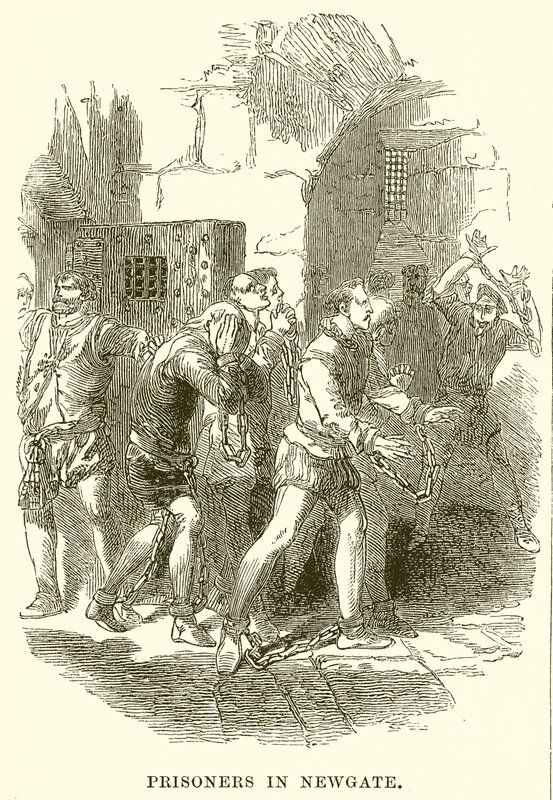 Gefangene in Newgate von English School