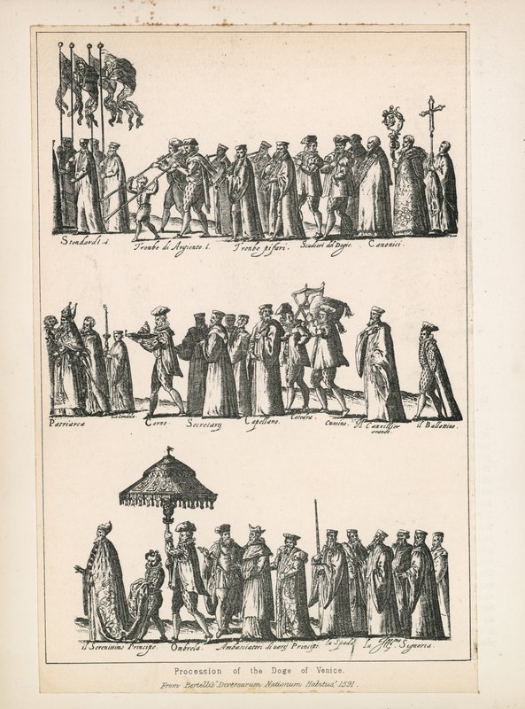 Prozession des Dogen von Venedig von English School