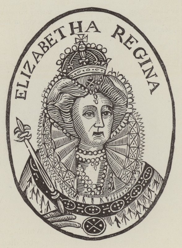 Königin Elisabeth I. (Stich) von English School