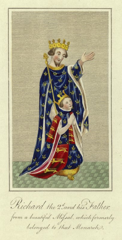 Richard II. und sein Vater von English School