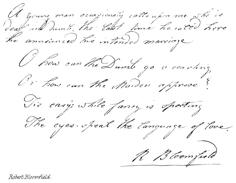 Robert Bloomfield von English School