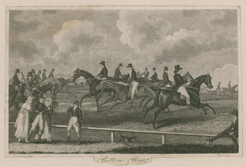 Rotten Row, Hyde Park, London von English School