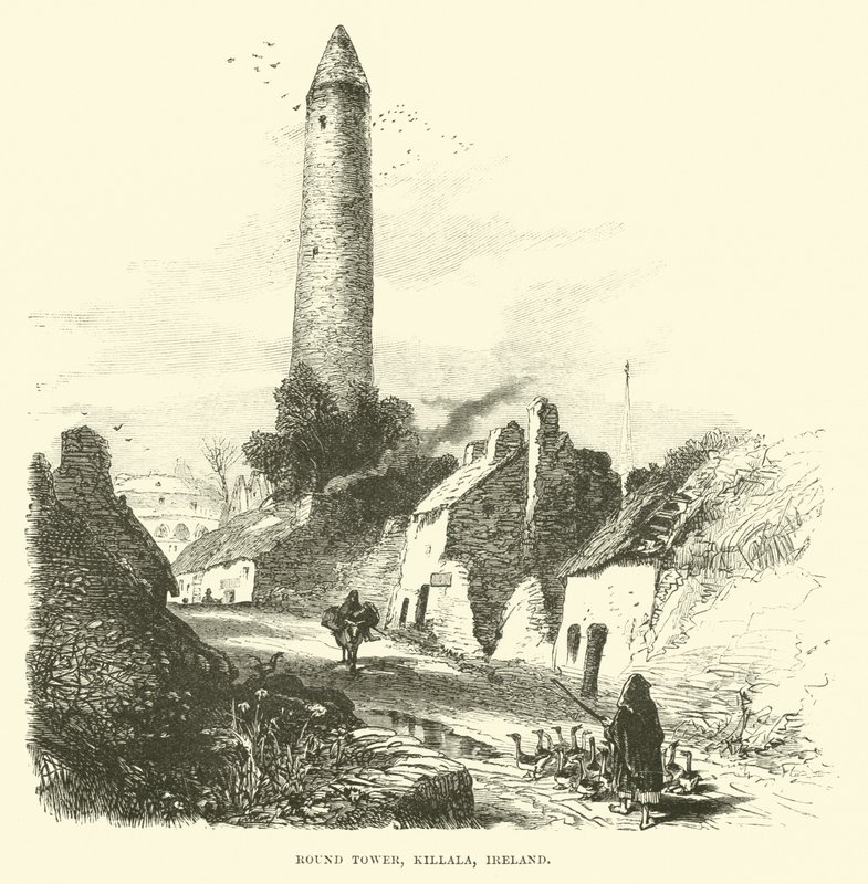 Rundturm, Killala, Irland von English School