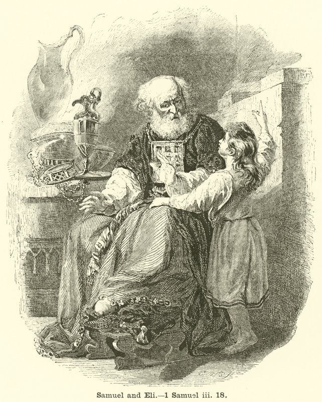 Samuel und Eli, 1 Samuel, iii, 18 von English School