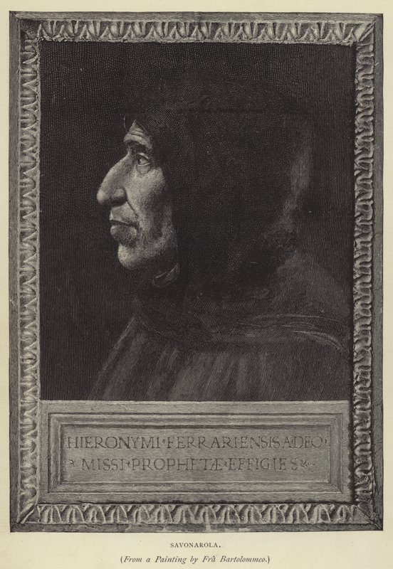 Savonarola (Gravur) von English School