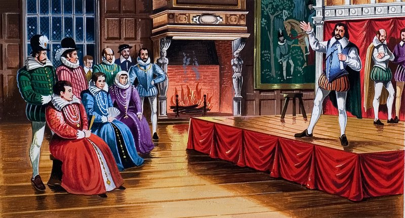 Shakespeare-Stück wird am Hof aufgeführt von English School