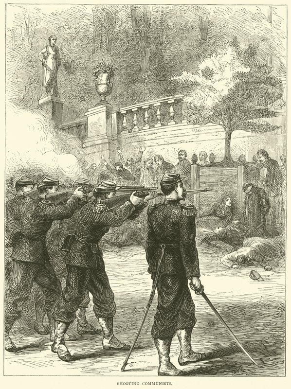 Erschießung von Kommunisten, 1871 von English School