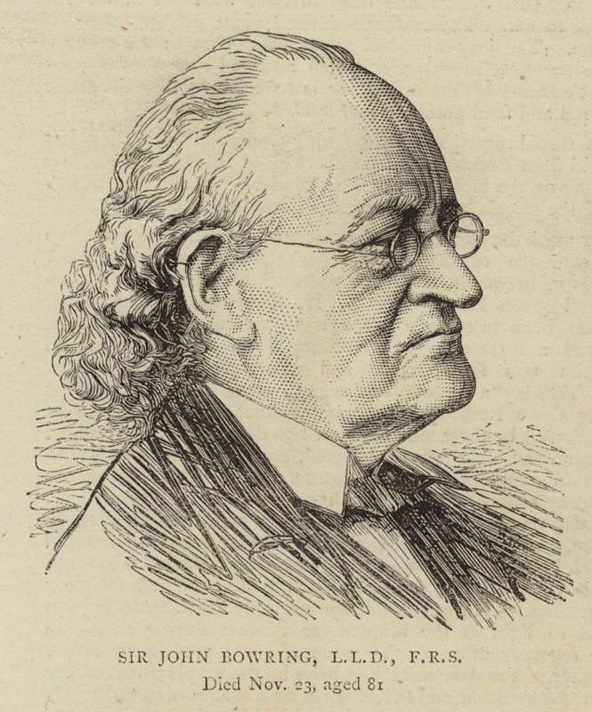 Sir John Bowring, LLD, FRS (Stich) von English School