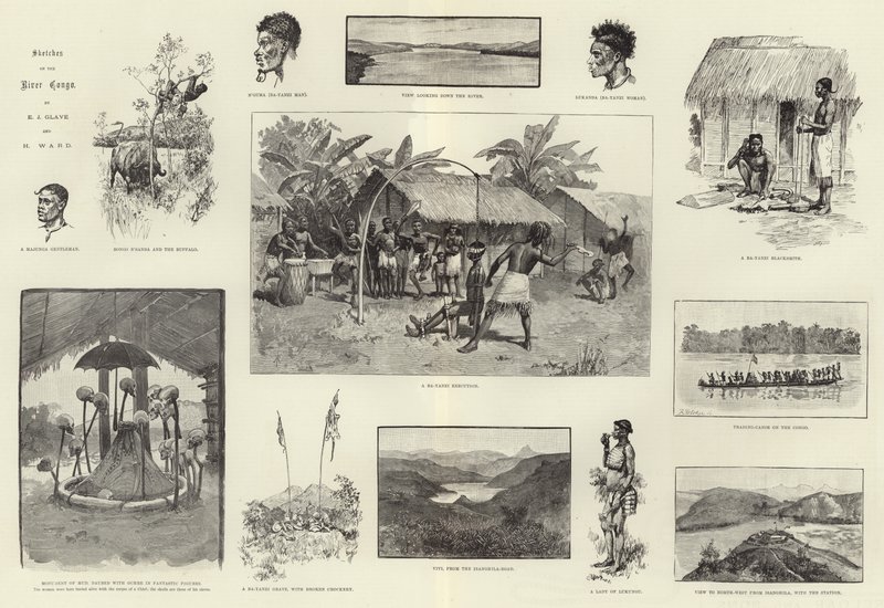 Skizzen am Fluss Kongo von English School