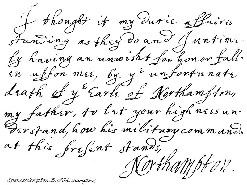 Spencer Comptin, Earl von Northampton von English School