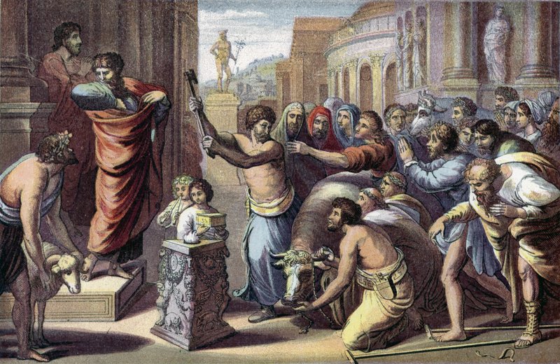 St. Paulus und St. Barnabas in Lystra von English School