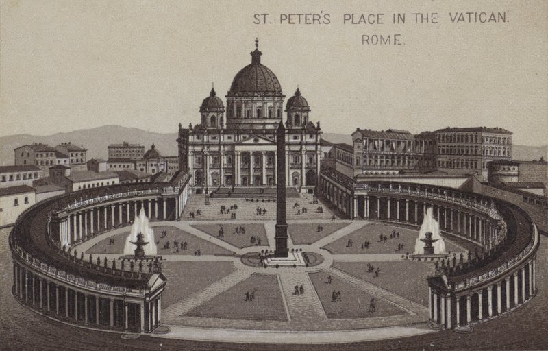 Petersplatz, Vatikanstadt, Rom, Italien von English School