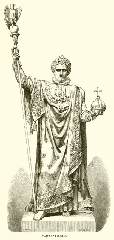 Statue von Napoleon von English School