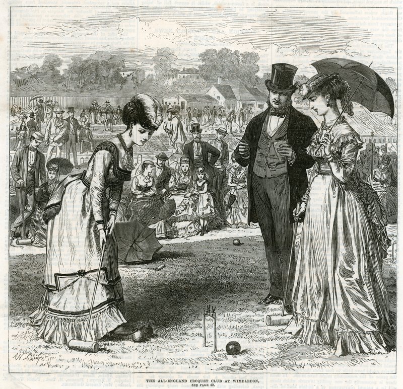 Der All-England Croquet Club in Wimbledon von English School