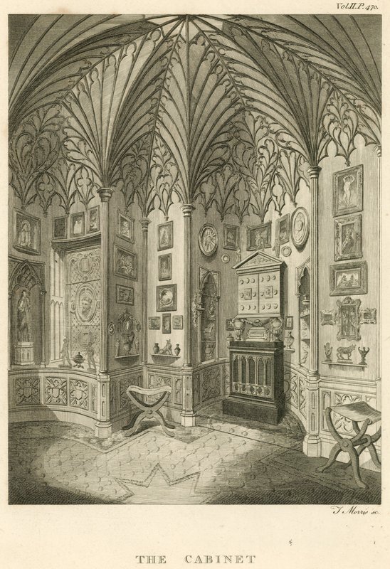 Das Kabinett in Strawberry Hill, Twickenham, London von English School