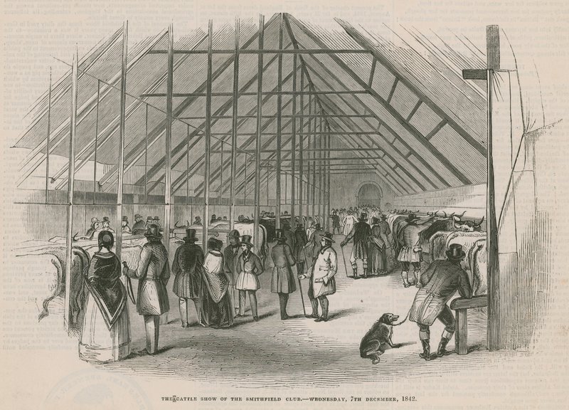 Der Viehmarkt des Smithfield Clubs von English School