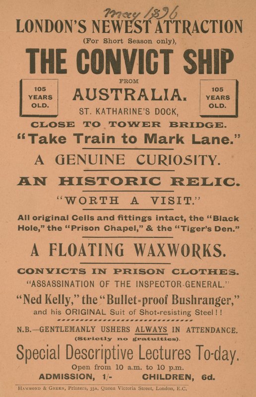 Das Sträflingsschiff aus Australien von English School