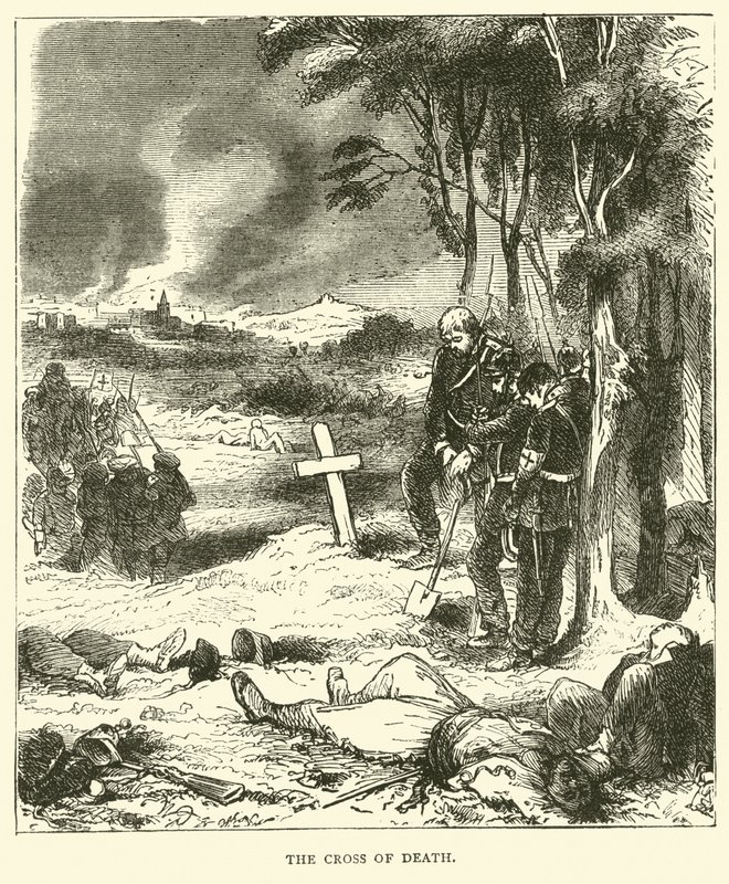 Das Kreuz des Todes, September 1870 von English School