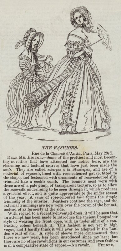 Die Moden (Gravur) von English School