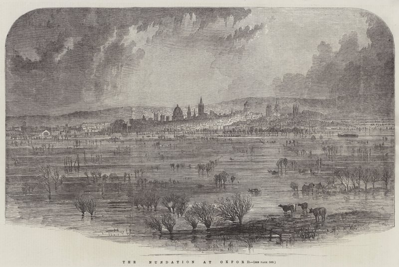 Die Überschwemmung in Oxford von English School