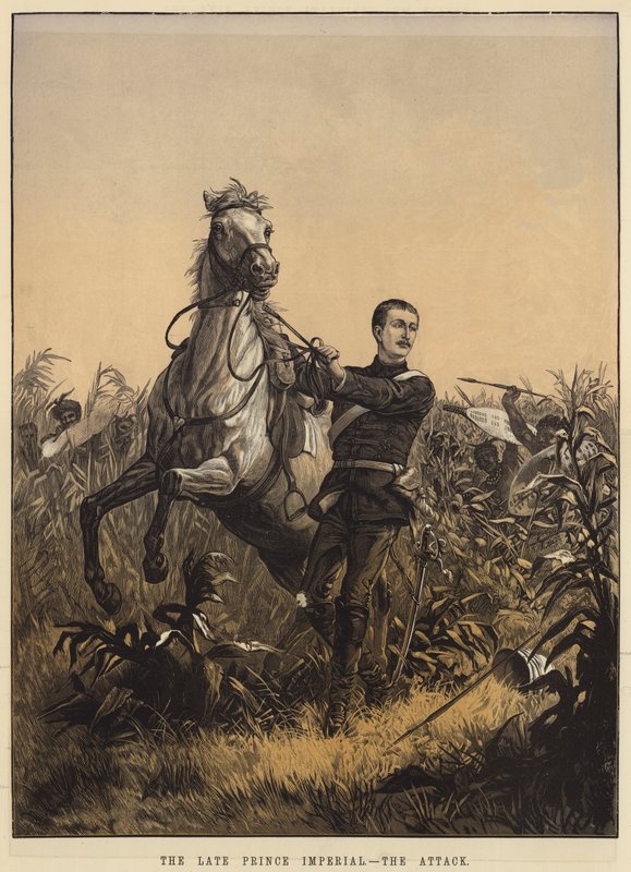 Der verstorbene Prinz Imperial, der Angriff von English School