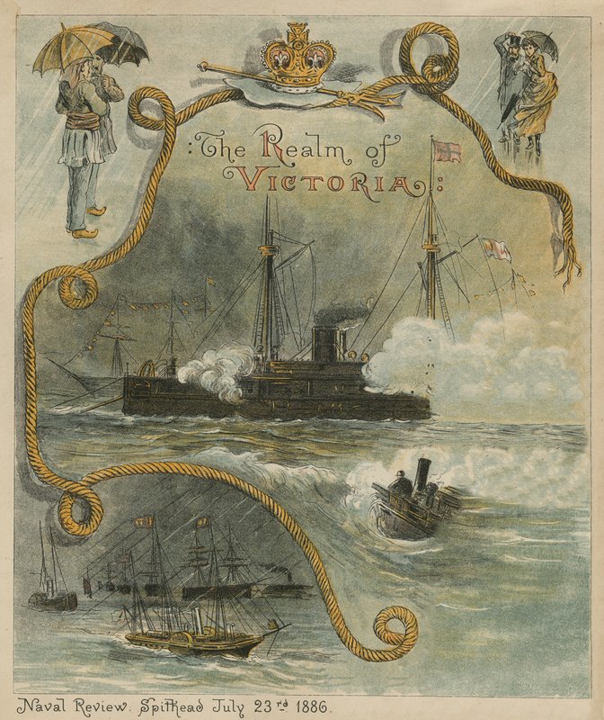 Die Marineparade, Spithead, 23. Juli 1886 von English School