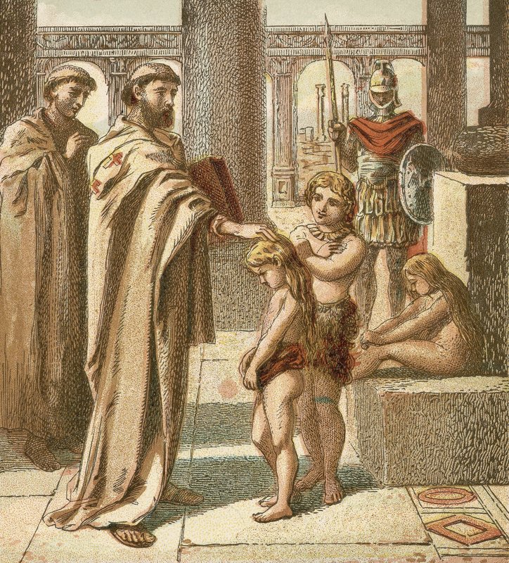 Der Papst und die sächsischen Kinder von English School