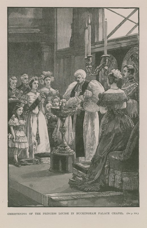 Die königliche Taufe im Buckingham-Palast von English School