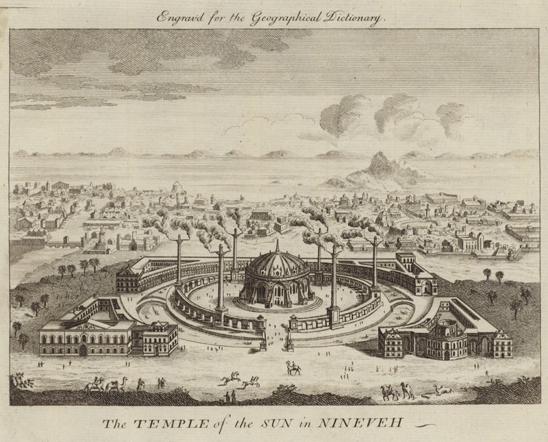 Der Tempel der Sonne in Ninive von English School