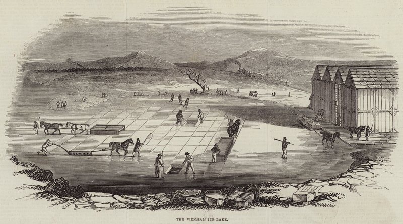 Der Wenham-Eissee (Gravur) von English School