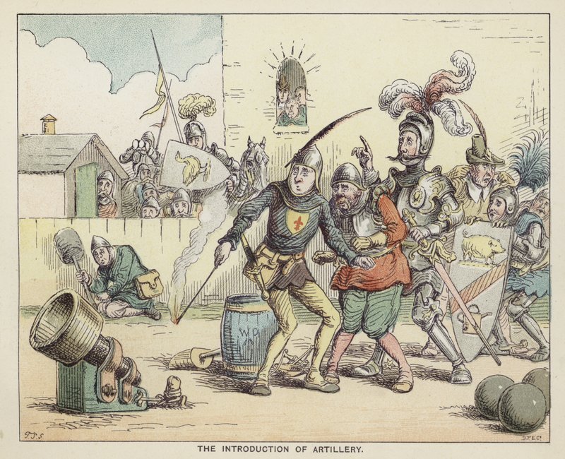 Die Einführung der Artillerie von English School
