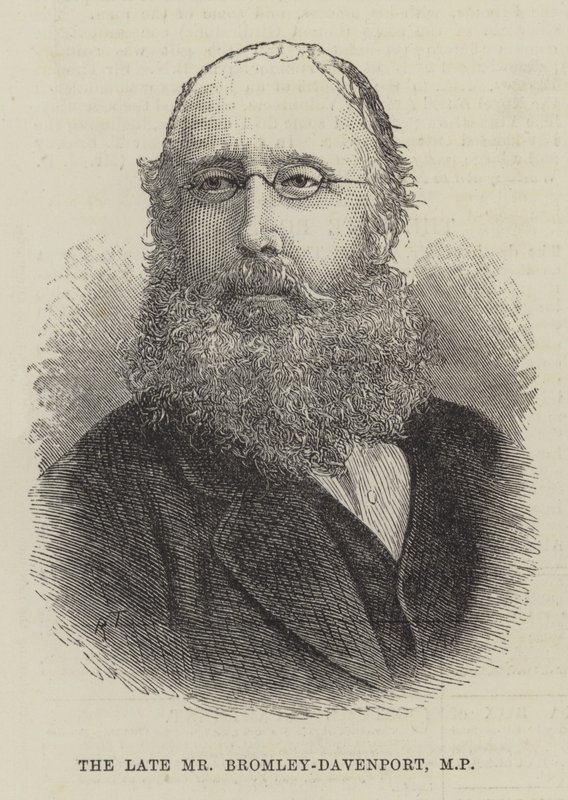 Der verstorbene Mr. Bromley-Davenport, MP (Gravur) von English School