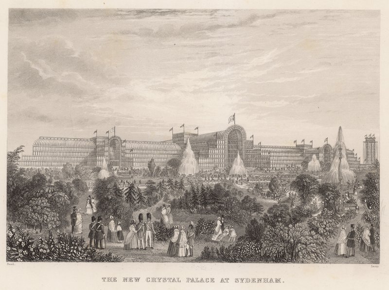 Der neue Crystal Palace in Sydenham von English School