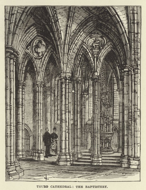 Truro Kathedrale, das Taufbecken von English School