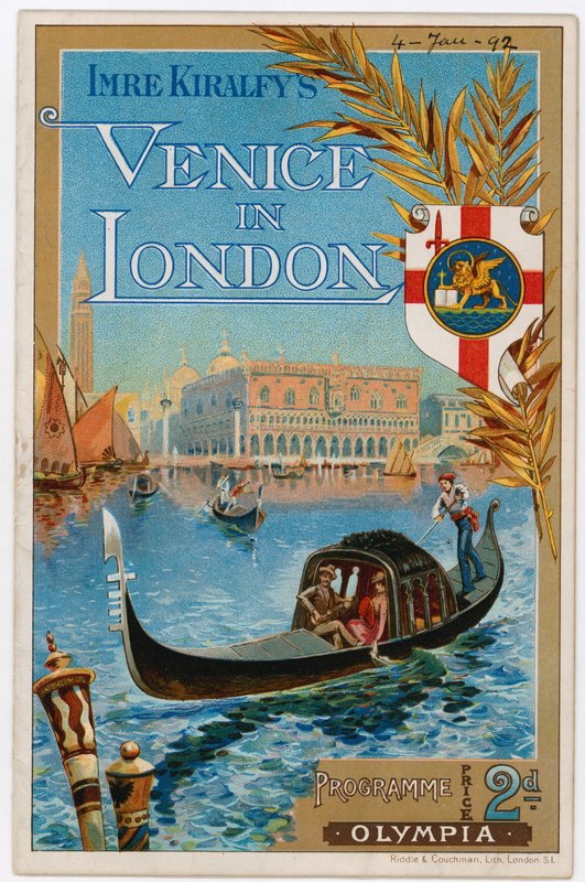 Venedig in London im Olympia, 1892 von English School