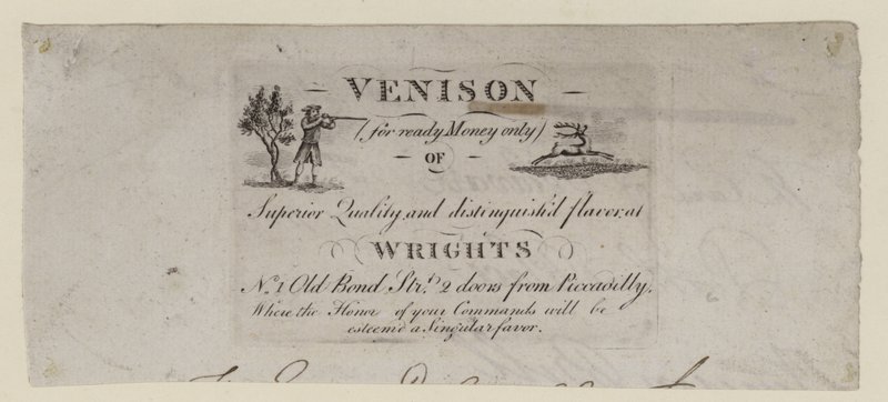 Wildverkäufer, Wrights, Visitenkarte von English School