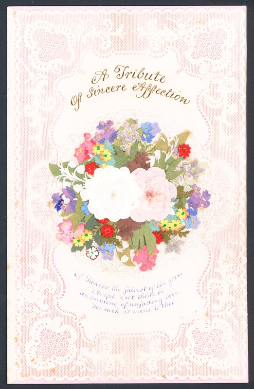 Viktorianische Valentinskarte von English School