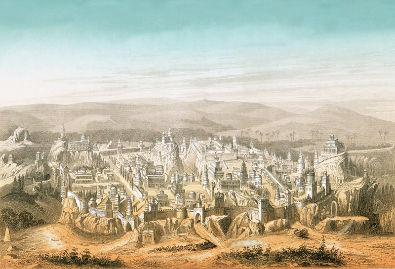 Ansicht von Jerusalem von English School